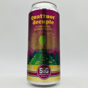 Sig Quattroudecuple 14x Dry Hopped Quadruple Hazy Triple IPA Can - Bottleworks